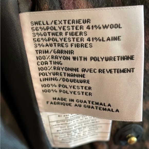 Via Spiga 2X Wine Leopard winter coat plus - Picture 9 of 9